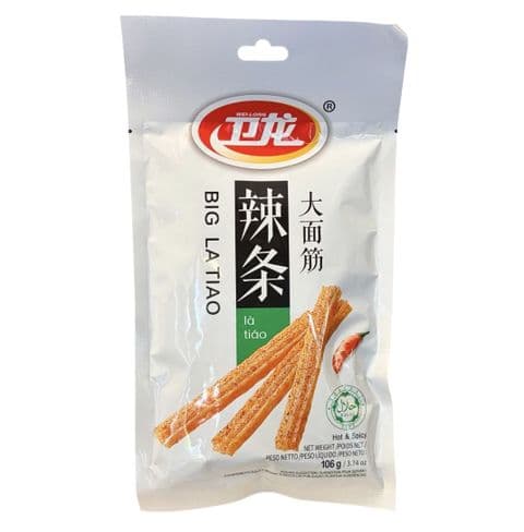 Big La Tiao (Hot & Spicy Gluten Strips) by Wei-Long