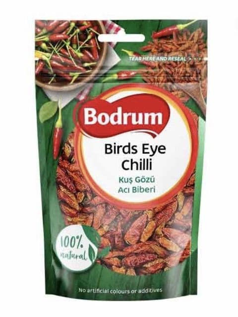 Birds Eye Chillies (Dried Extra Hot Red Chilli)