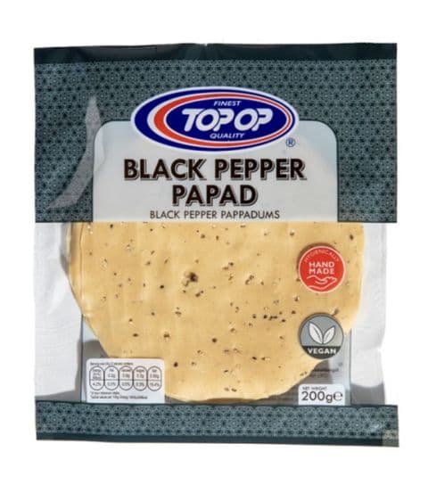 Black Pepper Papads (Poppadoms) by Topop