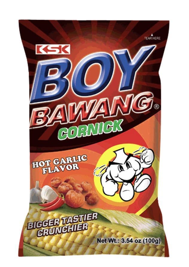 Boy Bawang Fried Corn Nuts (HOT Garlic) Flavour | Buy Online at the Asian Cookshop.