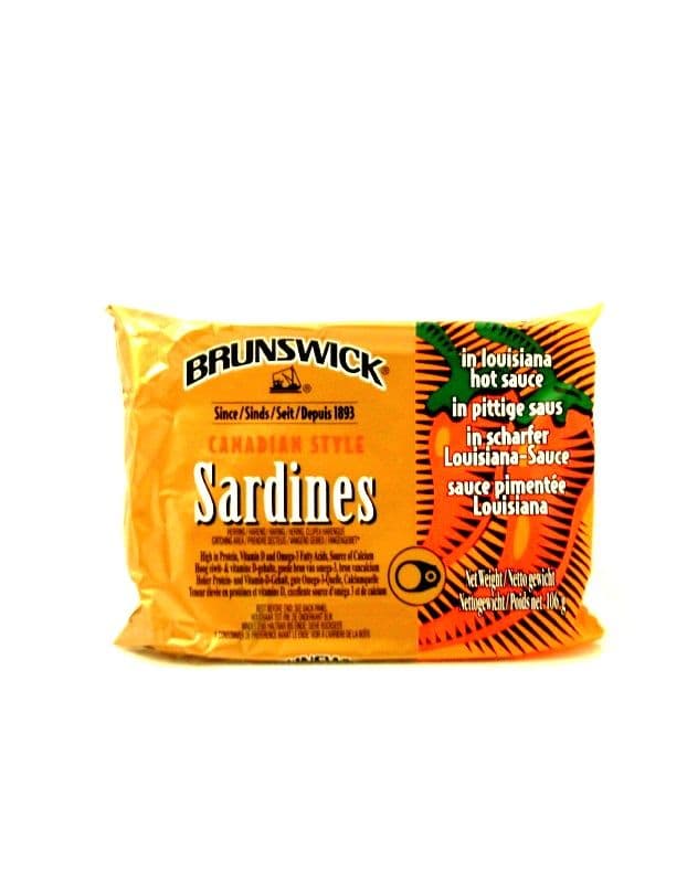 Brunswick Sardines in Louisiana Hot Sauce | Buy Online at the Asian Cookshop
