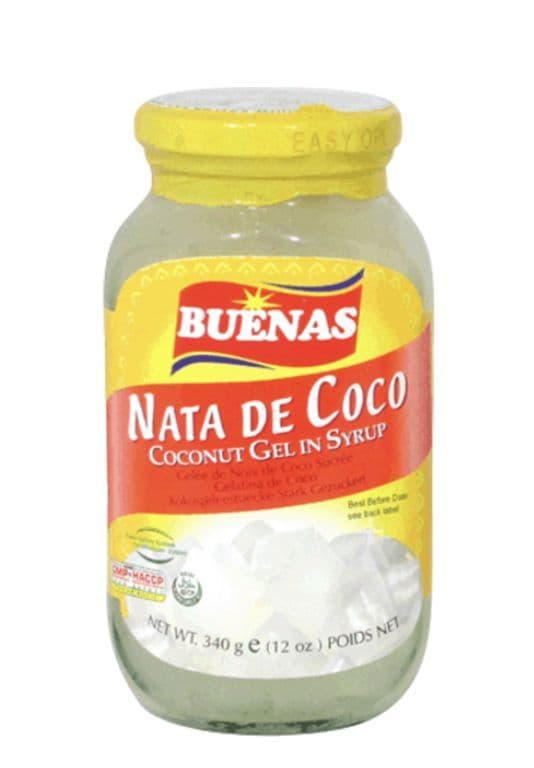 Buenas Nata De Coco (White) (Coconut Gel in Syrup) | Buy Online at The Asian Cookshop