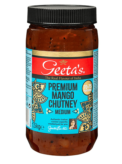 BULK 1.5KG Geeta's Mango Chutney (Premium)| Buy Online at the Asian Cookshop