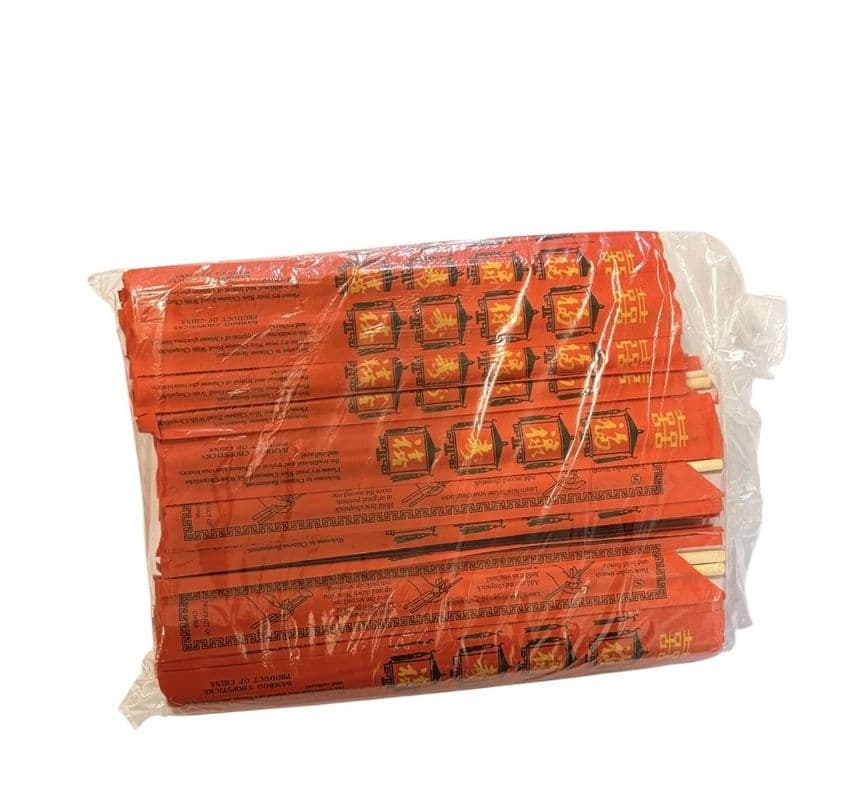 Bulk Pack 100 Chinese Chopsticks (Red Envelope Disposable) | Buy Online at The Asian Cookshop.