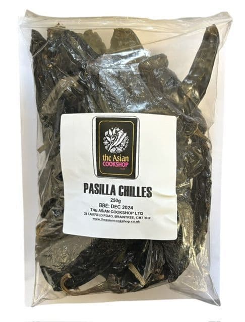 BULK 250g Dried Whole Pasilla Chillies | Buy Online at the Asian Cookshop