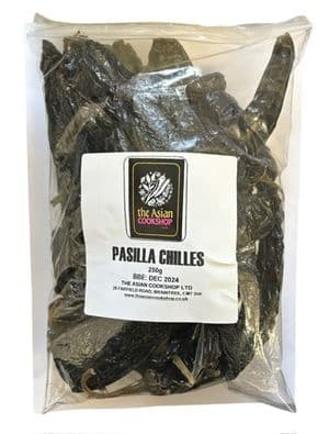 BULK 250g Dried Whole Pasilla Chillies