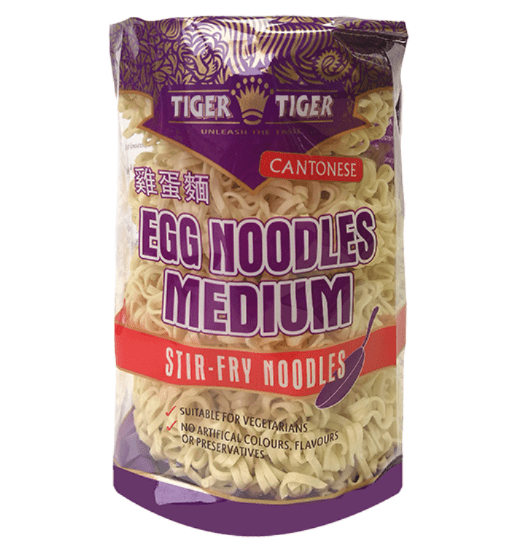Cantonese Egg Noodles (Medium) by Tiger Tiger | Buy Online at The Asian Cookshop.