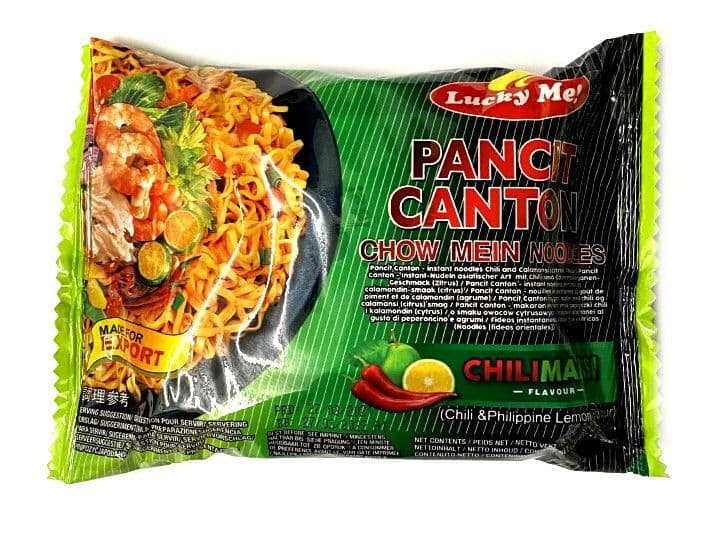 CASE Lucky Me Chillimansi Instant Pancit Canton (Chow Mein with Chilli & Citrus) | Buy Online at the Asian Cookshop