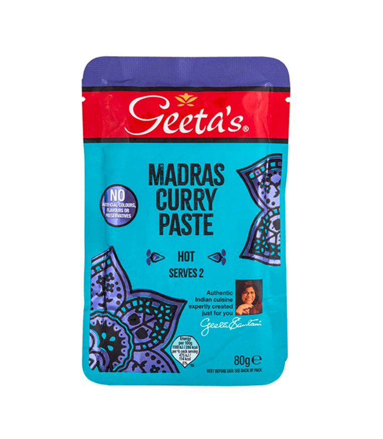 SALE Geeta's Madras Curry Paste | Buy Online at the Asian Cookshop