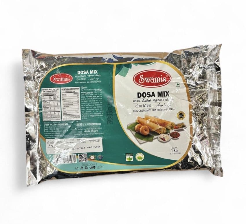 Dosa Podi Mix (Dosai Flour) 1kg by Swamis | Buy Online at the Asian Cookshop