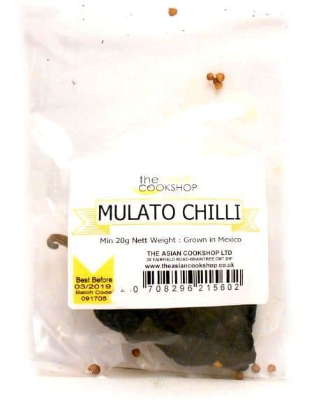 Dried Mexican Mulato Chillies | Buy Online at the Asian Cookshop