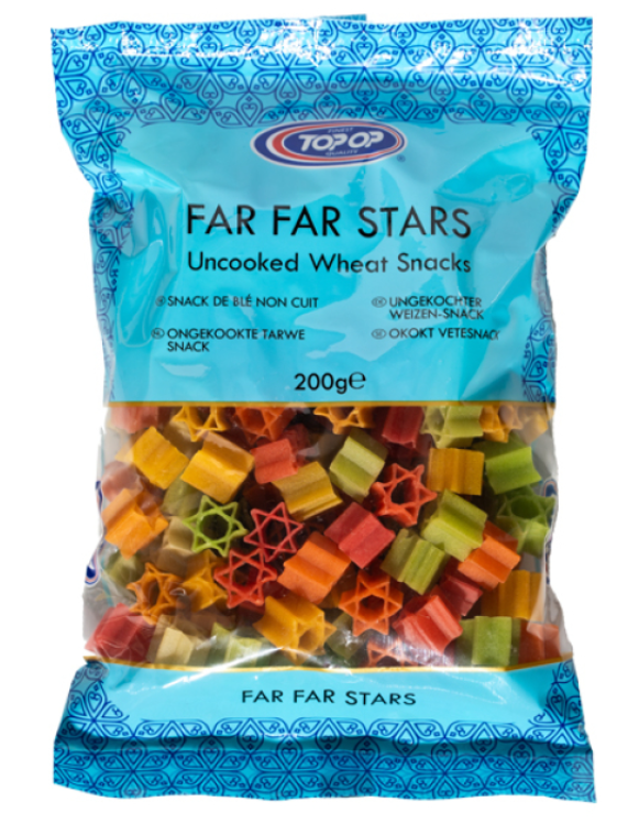 Far Far Coloured Star Wheat Snack (Uncooked) | Buy Online at the Asian Cook Shop