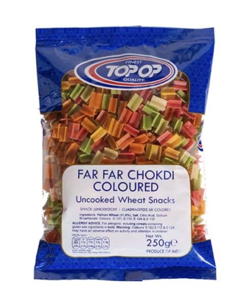 Far Far Coloured Wheat Snack (Chokdi) (Uncooked)