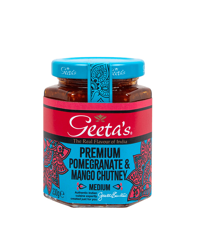 Geeta's Pomegranate & Mango Chutney | Buy Online at the Asian Cookshop