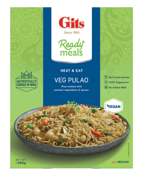 Gits Vegetable Pulao (Biryani) (Vegan) (Ready Meal)
