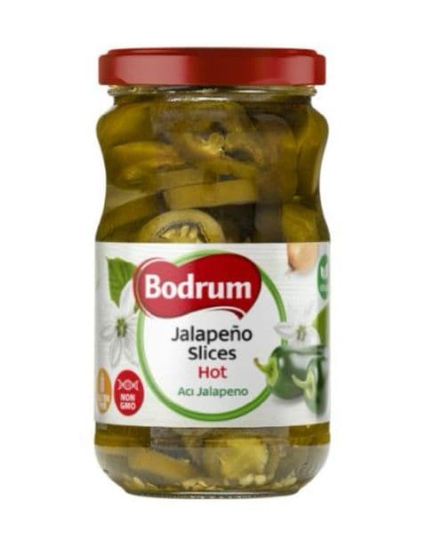 Green Jalapeno Peppers (Sliced) by Bodrum