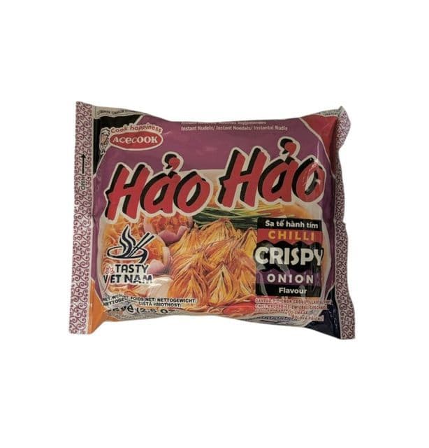 Hao Hao Sate (Satay) Chilli Crispy Onion Flavour Instant Noodles | Buy Online at the Asian Cookshop