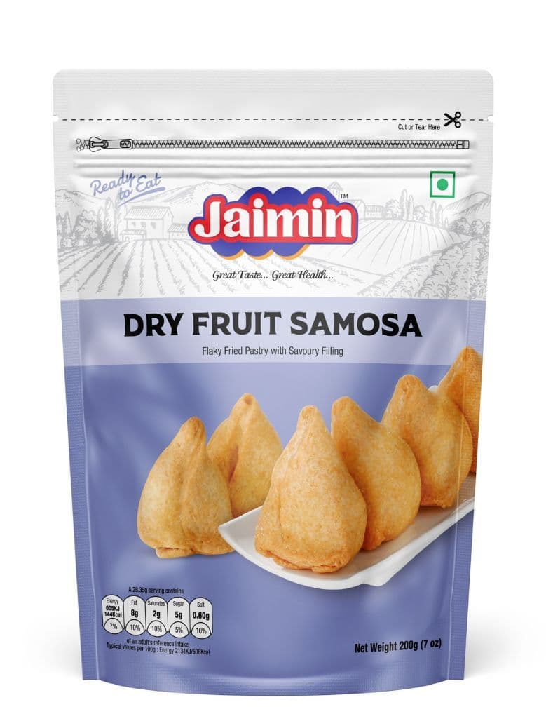 Jaimin Dry Fruit Samosa Snack | Buy Online at the Asian Cookshop