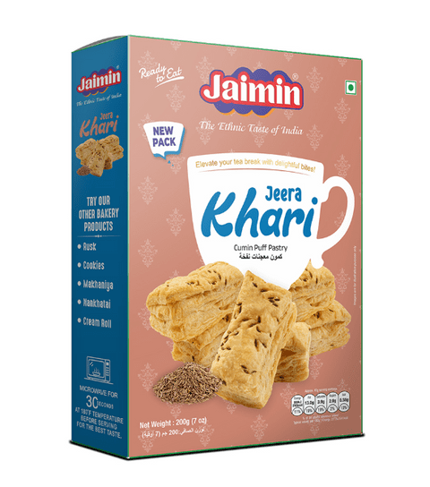 Jaimin Jeera Khari (Cumin Puff Pastry Snack)