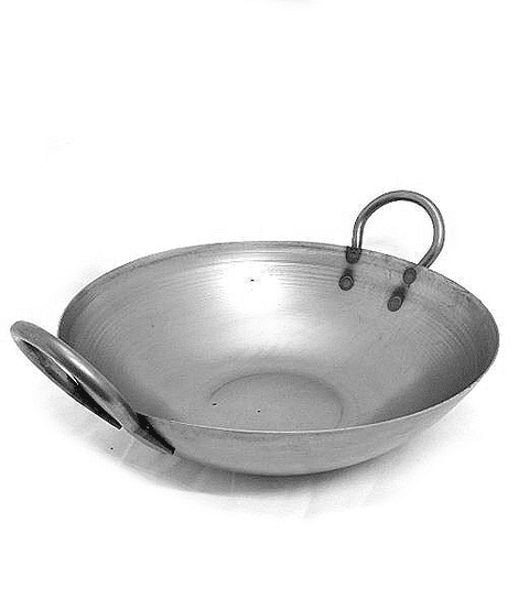 Karahi Pan (Flat Based Steel Indian Karhai/Kadai)