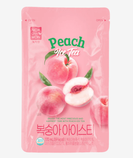 Korean Pouch Drink (Peach Ice Tea)