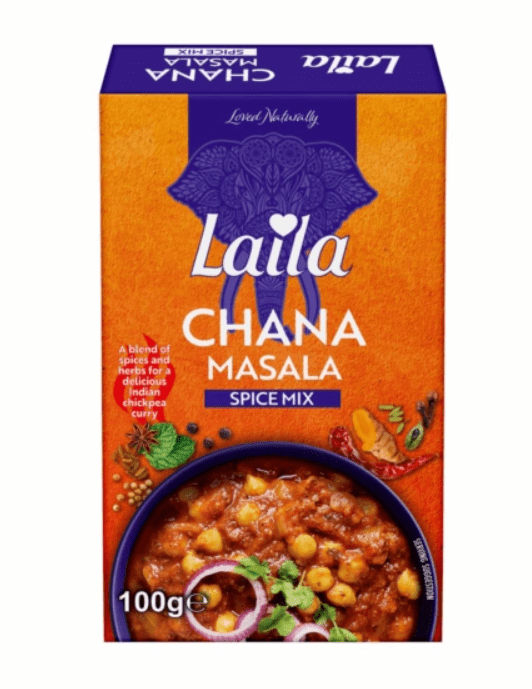 Laila Chana Masala Spice Mix | Buy Online at The Asian Cookshop.