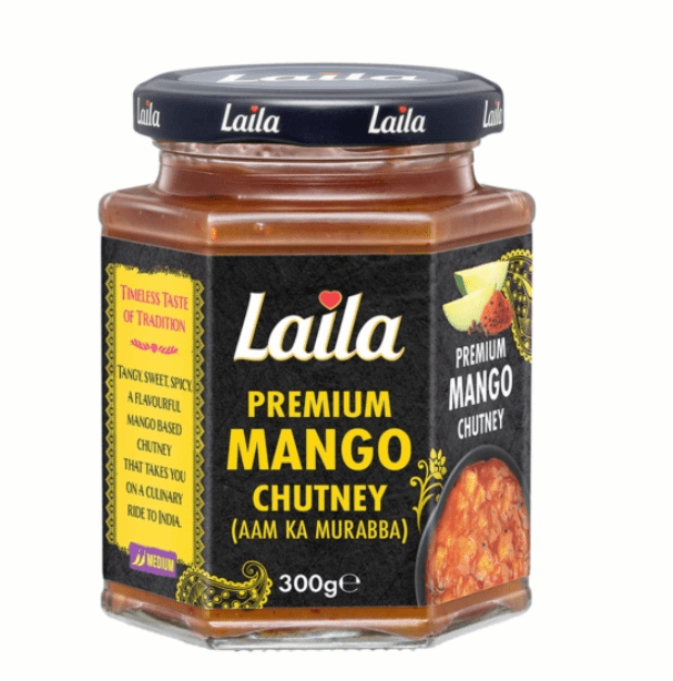 Laila Mango Chutney (Premium) | Buy Online at the Asian Cookshop