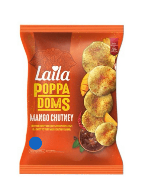 Laila Ready to Eat Poppadoms (Mango Chutney Flavour)