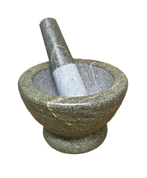Large Heavy Stone Pestle and Mortar