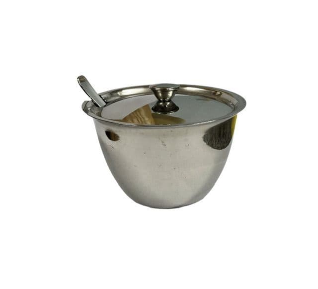 Large Stainless Steel Serving Pot (with Spoon & Lid) | Buy Online at the Asian Cookshop