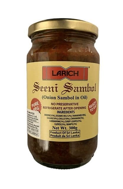 Larich Seeni Sambol (Vegetarian) | Buy Online at the Asian Cookshop