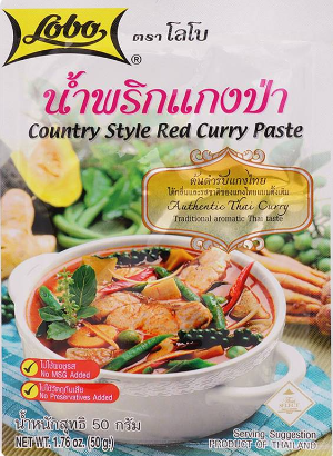 Jungle Curry Paste (Country Style Red Curry/Kaeng Par) by Lobo | Buy Online at the Asian Cookshop