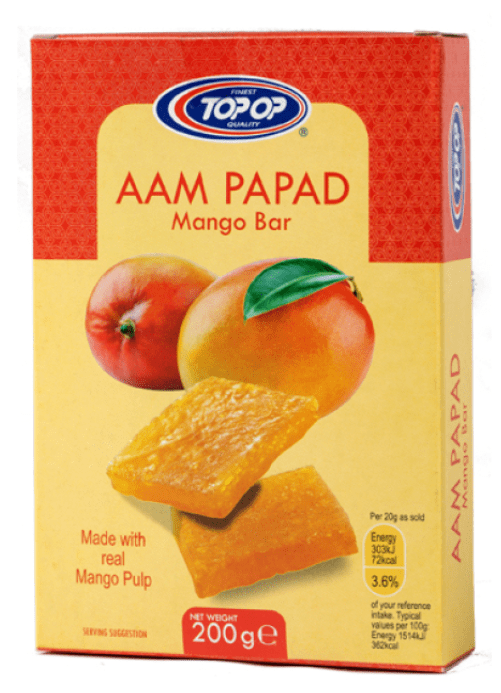 Mango Fruit Snack Bar (Aam Papad) by Topop | Buy Online at the Asian Cookshop