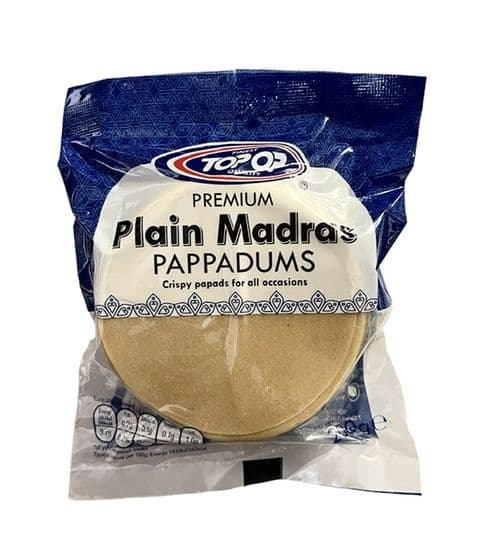 Mini Plain Poppadom (Appalam) 3'' Topop