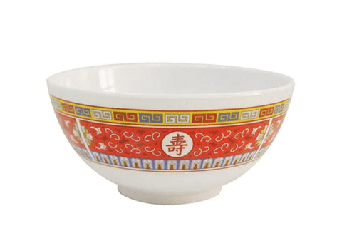 Oriental Red Design Rice Soup Bowl