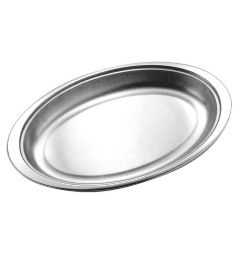 Oval Stainless Steel Dish