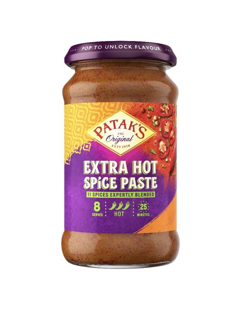 Pataks Hot Curry Spice Paste | Buy Online at The Asian Cookshop.