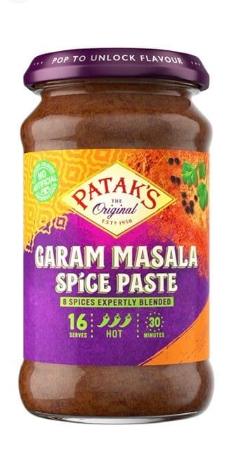 Pataks Garam Masala Spice Paste | Buy Online at The Asian Cookshop.