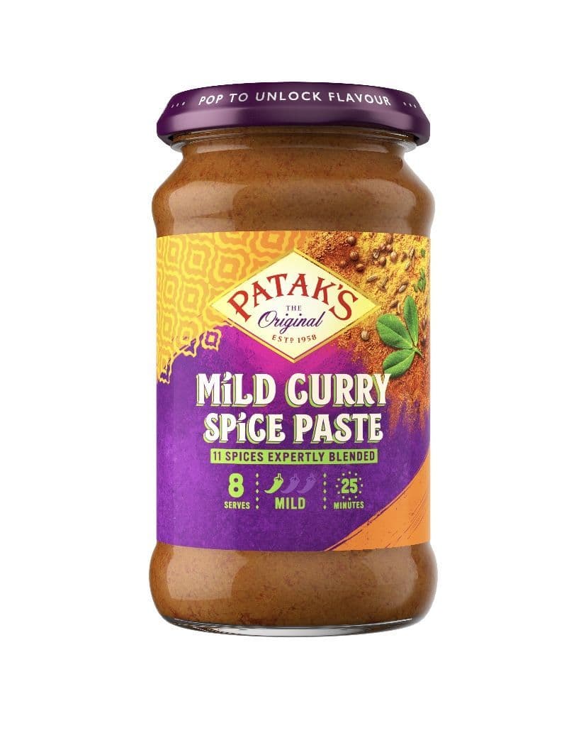 Pataks Mild Curry Spice Paste | Buy Online at The Asian Cookshop.