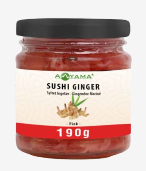 Pink Pickled Ginger (Sushi Slices) by Aoyama