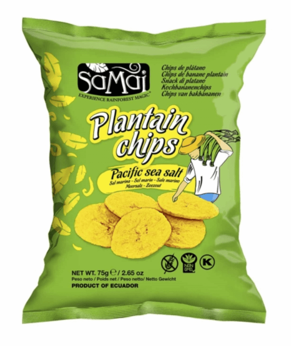 Plantain Chips (Pacific Sea Salt) (Samai Plantain Crisps) | Buy Online at The Asian Cookshop