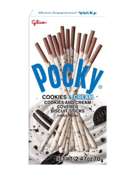Pocky Cookies & Cream Flavour Coated Biscuit Sticks | Buy Online at the Asian Cookshop