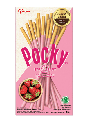 Pocky Strawberry Flavour Coated Biscuit Sticks
