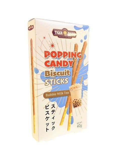 Popping Candy Biscuit Sticks (Bubble Milk Tea Flavour)