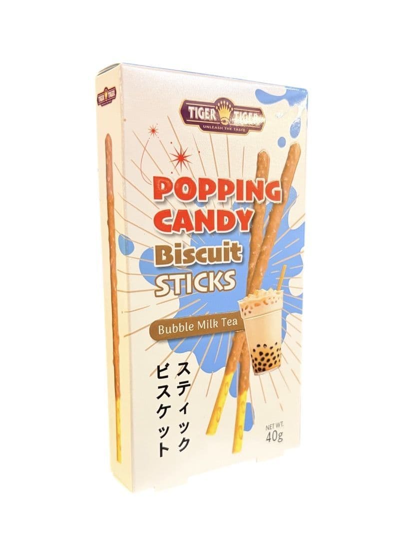 Popping Candy Biscuit Sticks (Bubble Milk Tea Flavour) | Buy Online at the Asian Cookshop