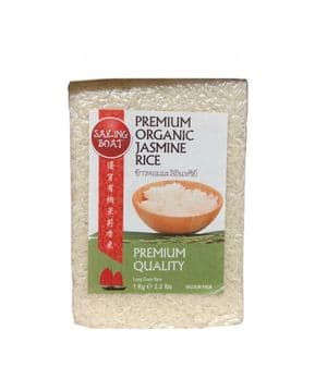 Premium Organic Jasmine Rice 1KG by Sailing Boat