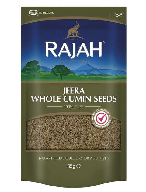 Rajah Cumin Seeds (Jeera, Cummin) (Resealable Pouch)