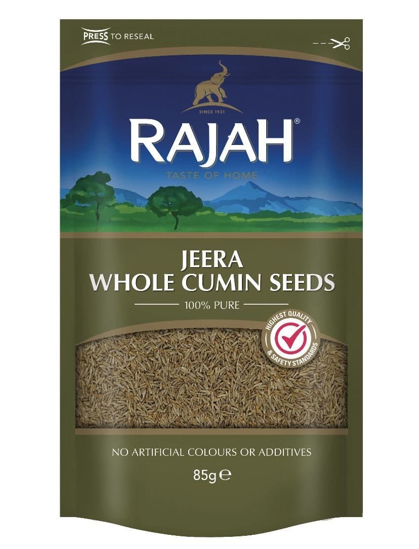 Rajah Cumin Seeds (Jeera, Cummin) (Resealable Pouch) | Buy Online at the Asian Cookshop