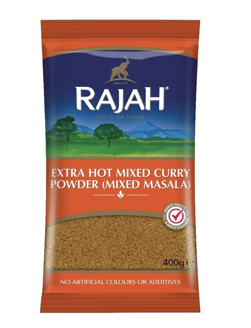 Rajah Mixed Extra Hot Curry Powder (Mixed Masala) | Buy Online at The Asian Cookshop.