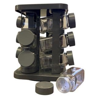 Revolving Spice Rack (12 Empty Jars) (Sarina Brand)